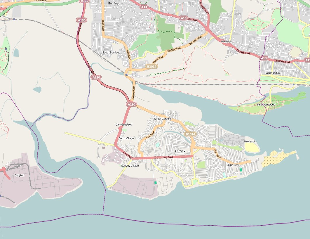 Canvey_Island_OSM_map_2010